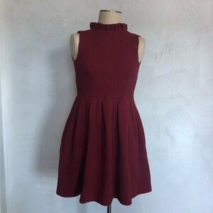 Ganni Sleeveless Burgundy Dress NEW with tags